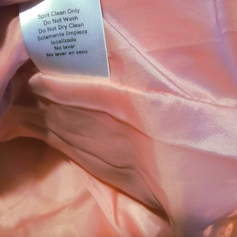 Venus Pink Sequin Puffer Jacket NWT - Winter Feminine Sparkle Outerwear Size SM - Picture 7 of 10